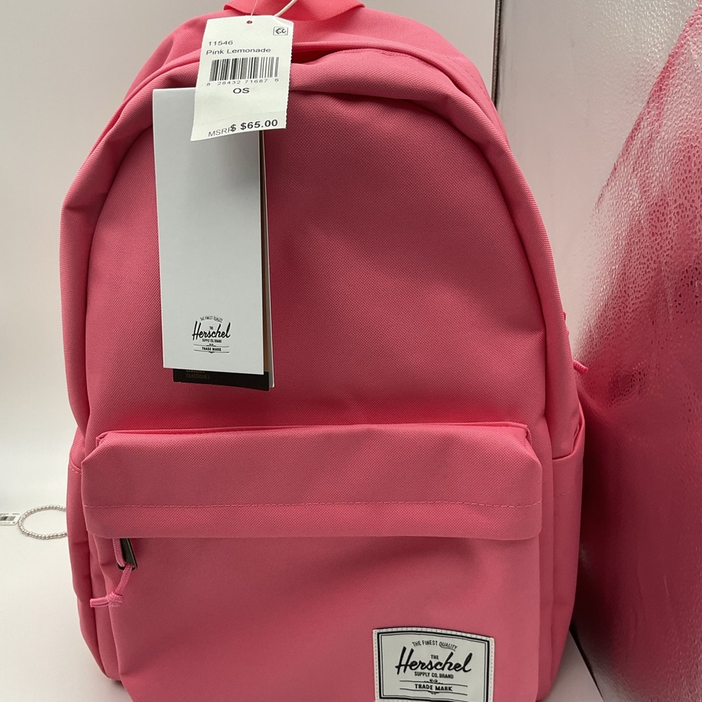 NWT Herschel Classic Backpack | XL - 30L Limited Edition Pink Lemonade - Picture 5 of 6